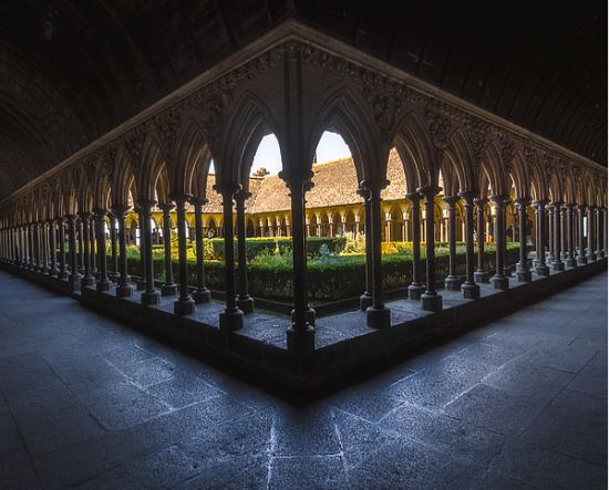 Cloître de l'abbaye du Mont Saint-Michel