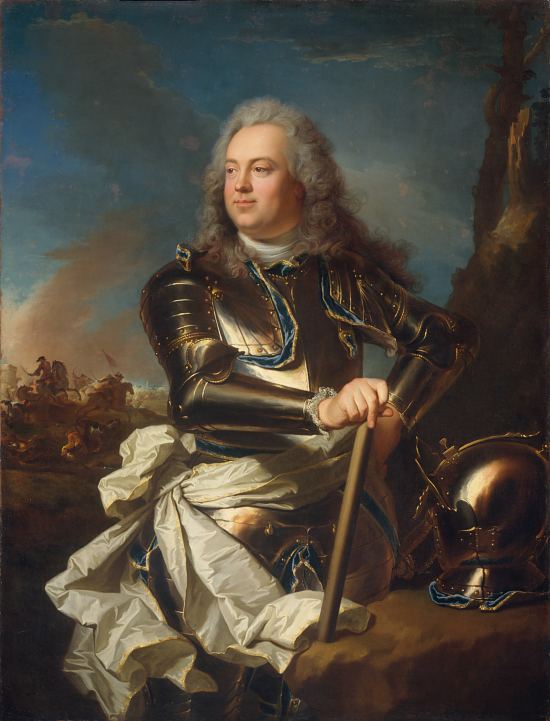 Henri-Louis de la Tour d'Auvergne, comte d'Evreux. Peinture de Hyacinthe Rigaud (vers 1720)