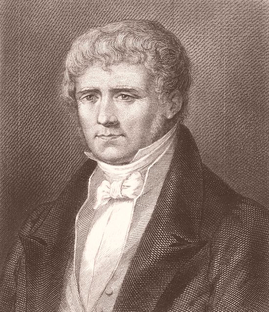 Conrad Malte-Brun. Portrait gravé par Ferdinand Delannoy (1822-1887)