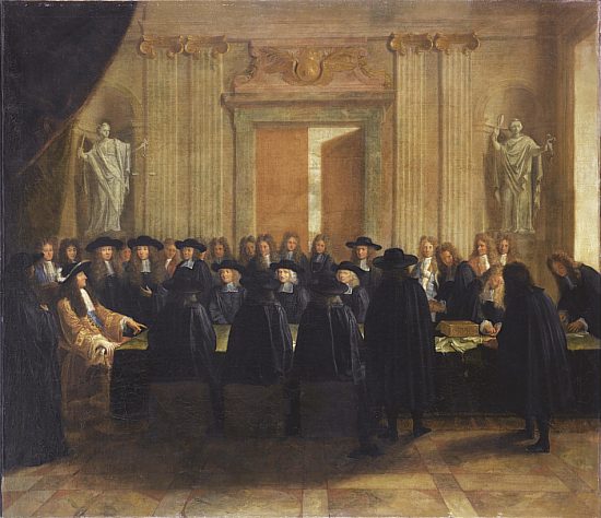 Louis XIV en son conseil. Peinture anonyme de 1672