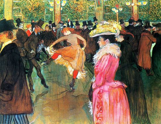 Au Moulin-Rouge : La Danse (1890), par Henri de Toulouse-Lautrec