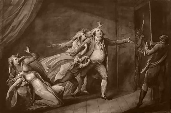 Les adieux de Louis XVI à sa famille, par Jean-Marie Delaperche (1814-1817)