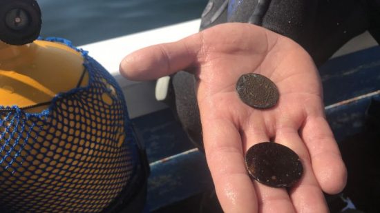 Trésors trouvés au sein de l'épave de l'île de Ré
