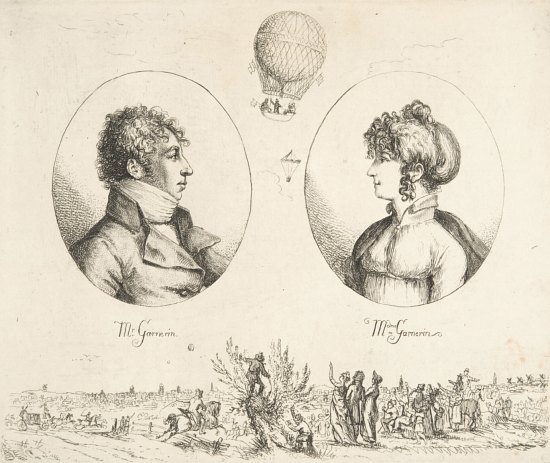 12 octobre 1799 : Jeanne Labrosse devient la première femme parachutiste Epoux-garnerin