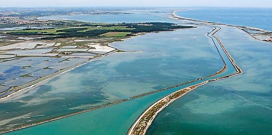 Lagunes et étangs palavasiens, entre Pérols et Frontignan, la commune de Palavas-les-Flots se situant entre deux des principaux étangs