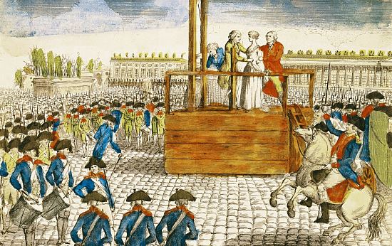 Exécution de la reine Marie-Antoinette le 16 octobre 1793