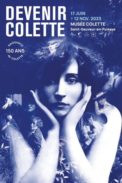 Affiche de l'exposition Devenir Colette au musée Colette à Saint-Sauveur-en-Puisaye (Yonne)