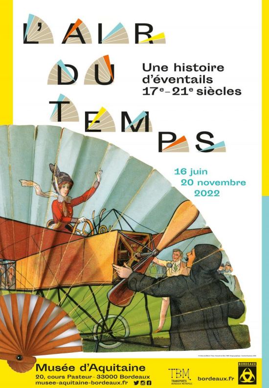 Affiche de l'exposition L'air du temps. Une histoire d'éventails, XVIIe - XXIe siècles