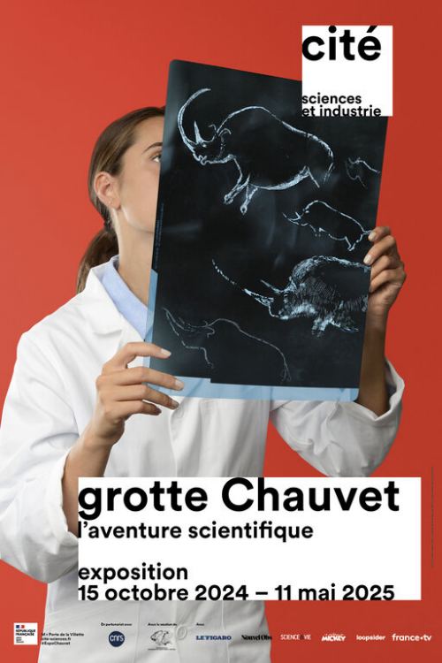 Affiche de l'exposition Grotte Chauvet, l'aventure scientifique