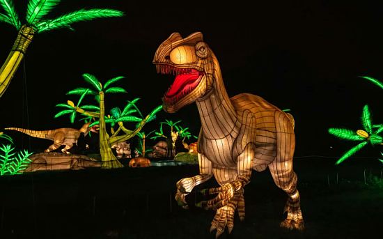 Jurassique en voie d'illumination au Jardin des Plantes de Paris