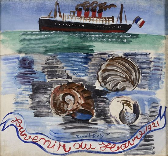 Souvenir du Havre. Peinture de Raoul Dufy (1921)