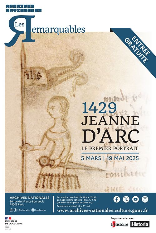 Affiche de l'exposition Jeanne d'Arc, le premier portrait