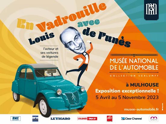 Affiche de l'exposition En vadrouille avec Louis de Funès