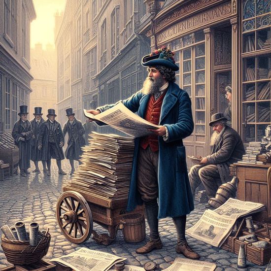 Un colporteur de journaux