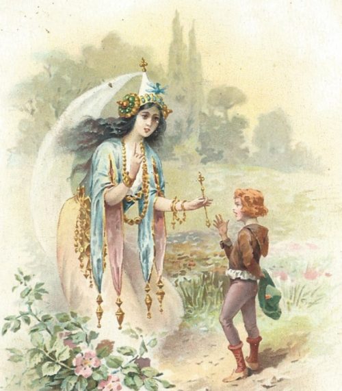 La fée Berliquette donne une baguette magique à Brimborion