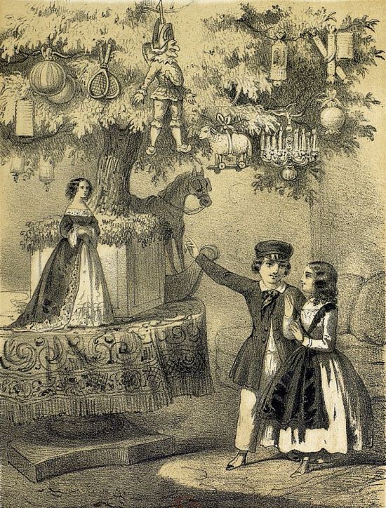 Frontispice de La fée sucrée ou La nuit de Noël par Adèle de Nouvion, édition de 1860