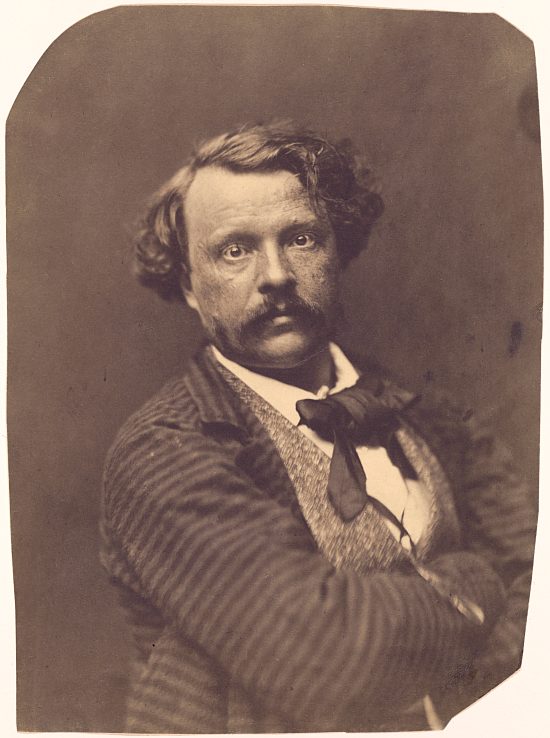 Nadar. Autoportrait réalisée vers 1856/1858. Épreuve sur papier salé d'après un négatif sur verre au collodion