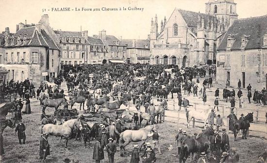 La foire aux chevaux à la Guibray au début du XXe siècle