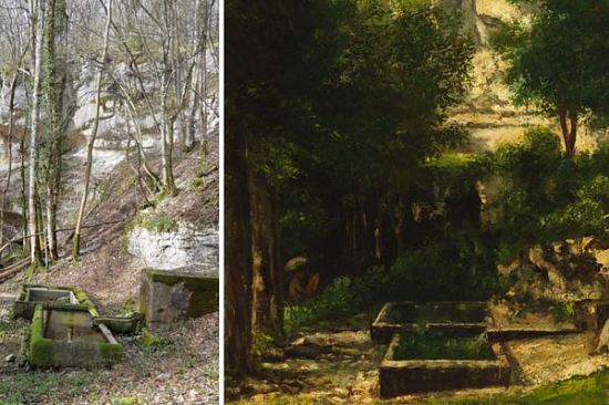 La fontaine de Léri à Chassagne (Doubs) et le tableau de Gustave Courbet