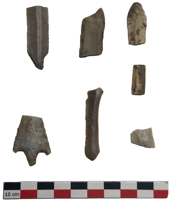 Outils en silex de la fin du Néolithique moyen