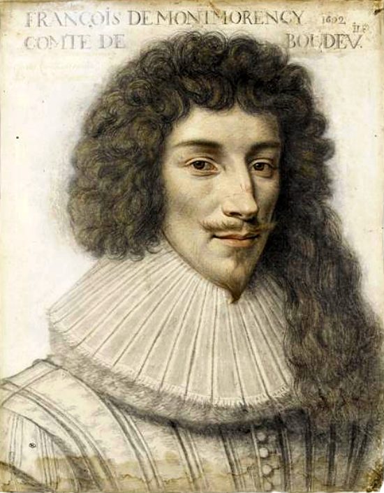 François de Montmorency, comte de Bouteville. Dessin de Daniel Dumonstier réalisé en 1622