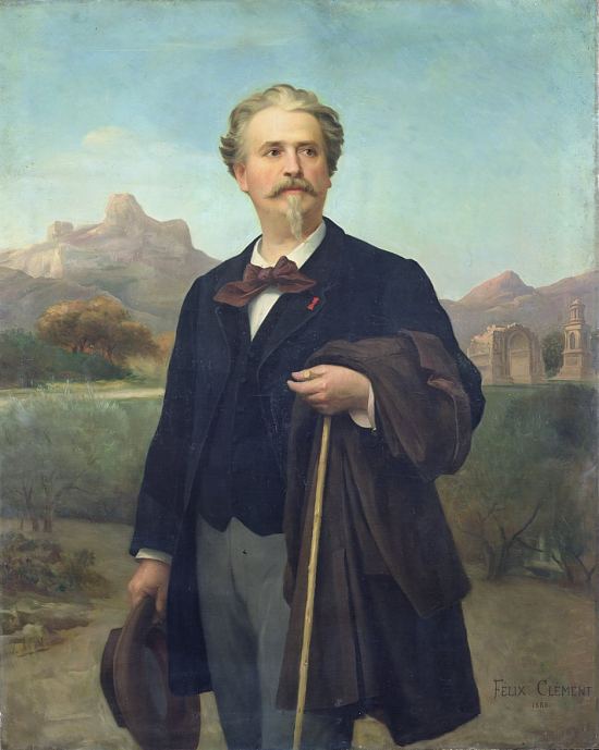 Frédéric Mistral. Peinture de Félix-Auguste Clément (1885)