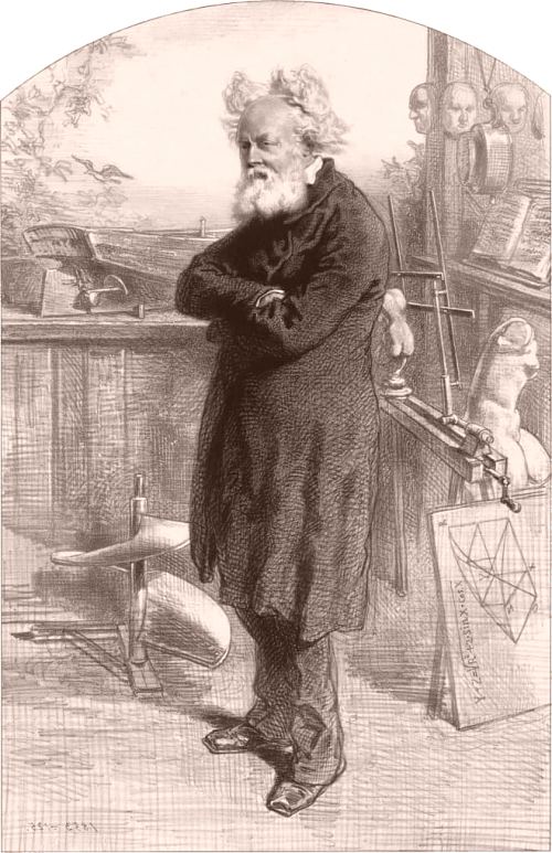 Frédéric Sauvage. Dessin de Paul Gavarni (1804-1866)