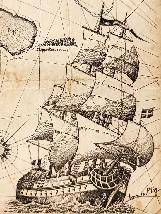 Frégate La Découverte à bord de laquelle voyagea Michel Dubocage