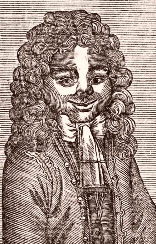 Gaston-Jean-Baptiste Roquelaure. Gravure publiée dans Le Momus français, ou les Aventures divertissantes du duc de Roquelaure, suivant les mémoires que l'auteur a trouvées dans le cabinet de M. le maréchal d'H..., édition de 1808