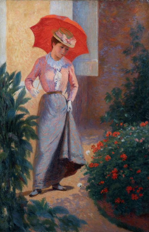 La Corbeille de géraniums. Federico Zandomeneghi (1901)