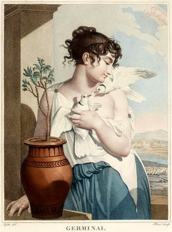 Allégorie pour le mois de Germinal par Louis Lafitte (1770-1828)