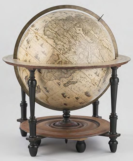 Globe terrestre, 1622. Willem Blaeu (1571-1638)