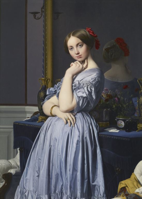 Louise de Broglie, comtesse d'Haussonville. Peinture de Jean-Auguste-Dominique Ingres (1845)