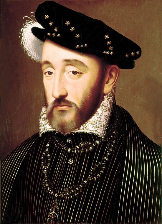 Henri II. Portrait réalisé par François Clouet (1559)
