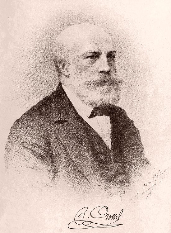 Hippolyte Crosse. Gravure extraite de Vie et travaux de Joseph-Charles-Hippolyte Crosse, par Constant Poyard (1899)