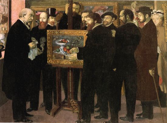 Hommage des jeunes peintres à Cézanne en 1900. Peinture de Maurice Denis