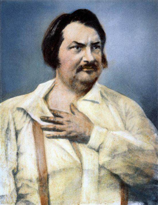 Honoré de Balzac. Peinture réalisée d'après une photographie de Nadar