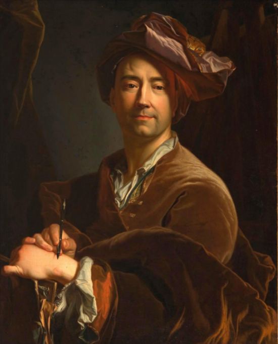 Hyacinthe Rigaud. Autoportrait réalisé en 1711