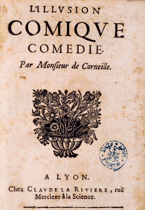 Page de titre de l'édition de 1659 de L'Illusion comique de Pierre Corneille