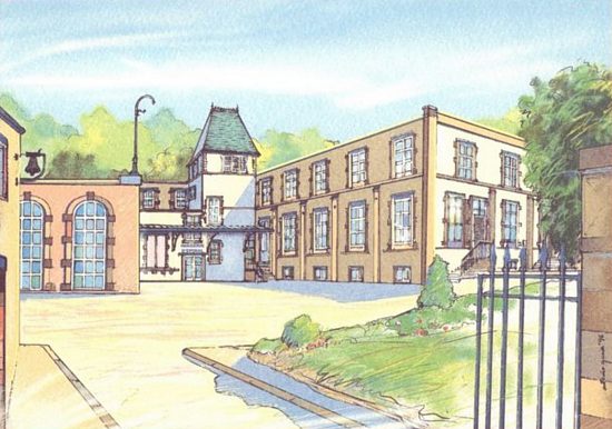 L'Imagerie d'Épinal : le bâtiment Image dite Nouvelle. Dessin d´Antonio Gacia