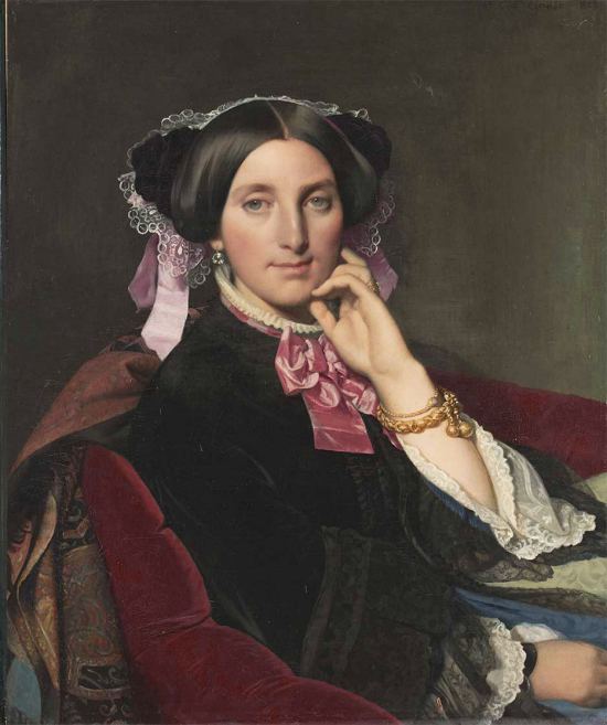 Portrait de Madame Gonse. Peinture de Jean-Auguste Dominique Ingres de 1852