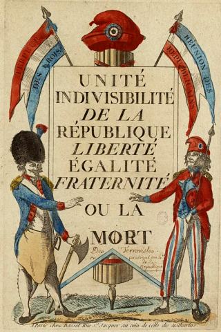 Devise adoptée en 1793 par la ville de Paris