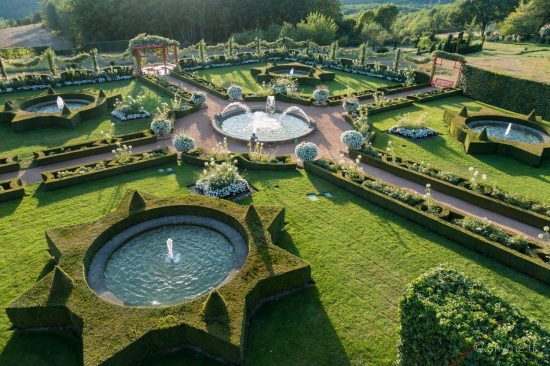 Jardin blanc du manoir d'Eyrignac