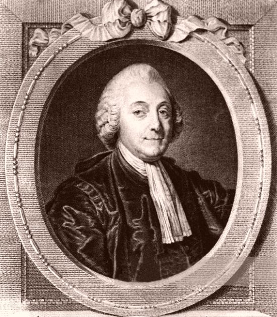 Jean-Charles-Pierre Lenoir (1732-1807). Gravure de Chevillet d'après un portrait réalisé par Jean-Baptiste Greuze