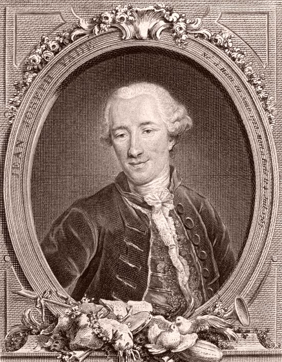 Jean-Joseph Vadé. Gravure d'Etienne Ficquet, d'après la peinture de Richard