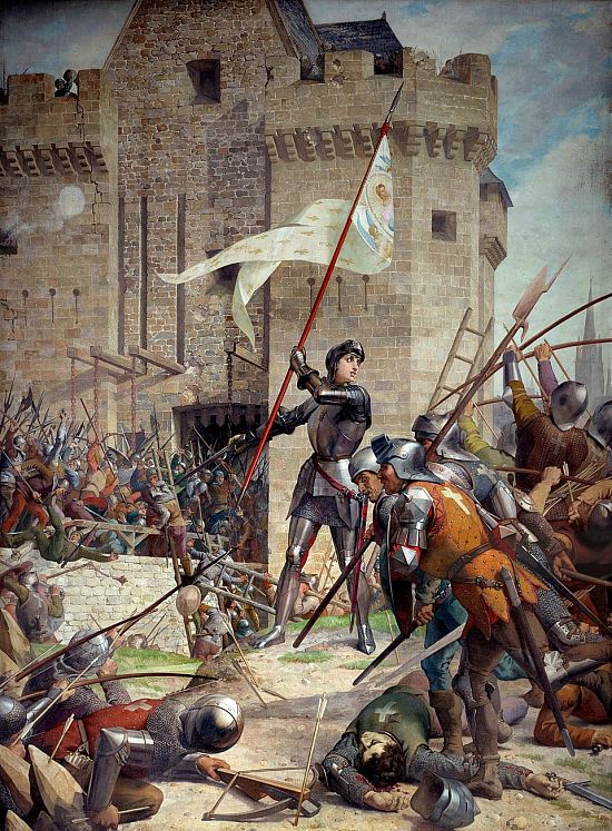 Jeanne d'Arc au siège d'Orléans. Peinture de Jules Lenepveu (1886)