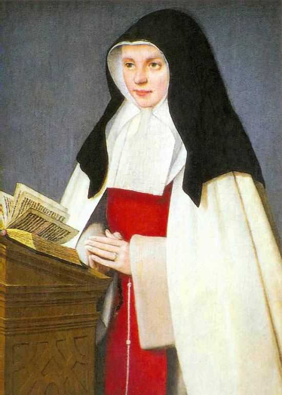 Jeanne de France. Peinture de Jean Perréal (réalisée avant 1530)