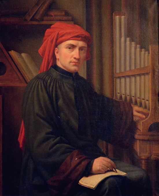 Josquin des Prés. Peinture de Charles Gustave Houssez (1881)