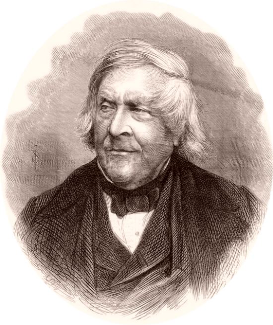 Jules Michelet. Gravure de 1850