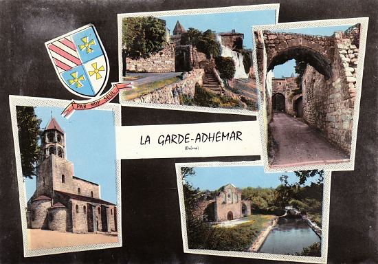 La Garde-Adhémar (Drôme). Carte multivues